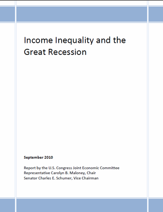 Income Inequality Report Cover 